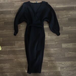 Forever 21 Black Wrap Dress